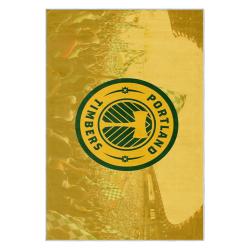 mls portland timbers fc area rug non slip soccer carpet home decor gift idea for fans ptfc13