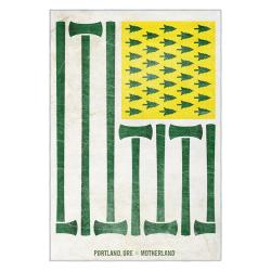 mls portland timbers fc area rug non slip soccer carpet home decor gift idea for fans ptfc33