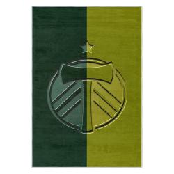 mls portland timbers fc area rug non slip soccer carpet home decor gift idea for fans ptfc55