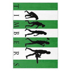 mls portland timbers fc area rug non slip soccer carpet home decor gift idea for fans ptfc57