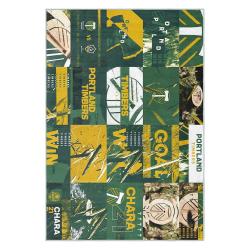 mls portland timbers fc area rug non slip soccer carpet home decor gift idea for fans ptfc79