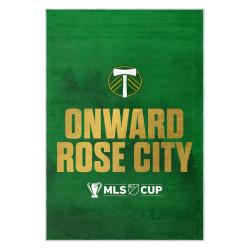 mls portland timbers fc area rug non slip soccer carpet home decor gift idea for fans ptfc83