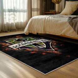 mls seattle sounders fc soccer team logo sport carpet area rug home decor gift idea for fans bedroom ssfc15