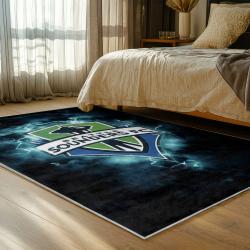mls seattle sounders fc soccer team logo sport carpet area rug home decor gift idea for fans bedroom ssfc64