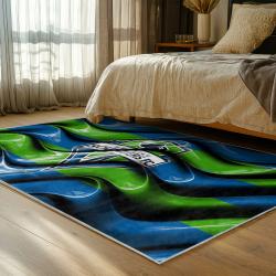 mls seattle sounders fc soccer team logo sport carpet area rug home decor gift idea for fans bedroom ssfc71