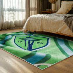 mls seattle sounders fc soccer team logo sport carpet area rug home decor gift idea for fans bedroom ssfc81