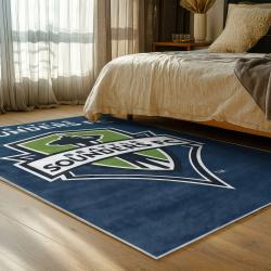 mls seattle sounders fc soccer team logo sport carpet area rug home decor gift idea for fans bedroom ssfc85