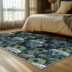 mls seattle sounders fc soccer team logo sport carpet area rug home decor gift idea for fans bedroom ssfc96