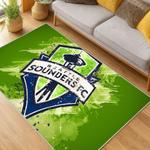 mls seattle sounders fc soccer team logo sport carpet area rug home decor gift idea for fans living room ssfc1