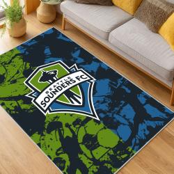 MLS Seattle Sounders Fc Soccer Team Logo Sport Carpet Area Rug Home Decor Gift Idea For Fans SSFC104