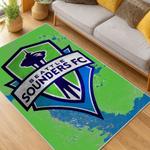 mls seattle sounders fc soccer team logo sport carpet area rug home decor gift idea for fans living room ssfc106