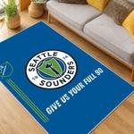mls seattle sounders fc soccer team logo sport carpet area rug home decor gift idea for fans living room ssfc28