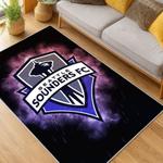 mls seattle sounders fc soccer team logo sport carpet area rug home decor gift idea for fans living room ssfc29