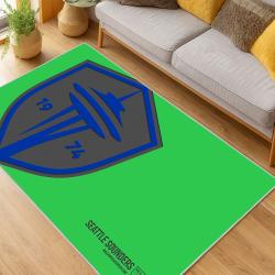 MLS Seattle Sounders Fc Soccer Team Logo Sport Carpet Area Rug Home Decor Gift Idea For Fans SSFC3