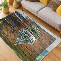 MLS Seattle Sounders Fc Soccer Team Logo Sport Carpet Area Rug Home Decor Gift Idea For Fans SSFC34