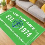 mls seattle sounders fc soccer team logo sport carpet area rug home decor gift idea for fans living room ssfc36