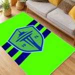 mls seattle sounders fc soccer team logo sport carpet area rug home decor gift idea for fans living room ssfc37