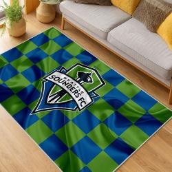 MLS Seattle Sounders Fc Soccer Team Logo Sport Carpet Area Rug Home Decor Gift Idea For Fans SSFC4
