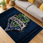 mls seattle sounders fc soccer team logo sport carpet area rug home decor gift idea for fans living room ssfc41