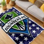 mls seattle sounders fc soccer team logo sport carpet area rug home decor gift idea for fans living room ssfc43