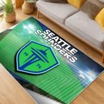 mls seattle sounders fc soccer team logo sport carpet area rug home decor gift idea for fans living room ssfc53
