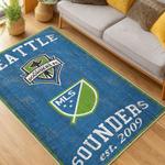 mls seattle sounders fc soccer team logo sport carpet area rug home decor gift idea for fans living room ssfc59