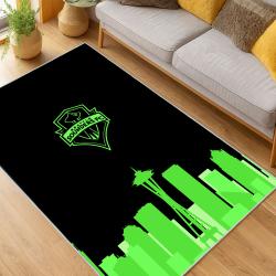 MLS Seattle Sounders Fc Soccer Team Logo Sport Carpet Area Rug Home Decor Gift Idea For Fans SSFC61