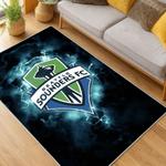 mls seattle sounders fc soccer team logo sport carpet area rug home decor gift idea for fans living room ssfc64