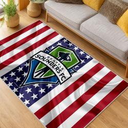MLS Seattle Sounders Fc Soccer Team Logo Sport Carpet Area Rug Home Decor Gift Idea For Fans SSFC73