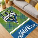 mls seattle sounders fc soccer team logo sport carpet area rug home decor gift idea for fans living room ssfc77