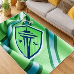 MLS Seattle Sounders Fc Soccer Team Logo Sport Carpet Area Rug Home Decor Gift Idea For Fans SSFC81