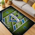 mls seattle sounders fc soccer team logo sport carpet area rug home decor gift idea for fans living room ssfc94