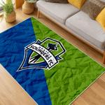 mls seattle sounders fc soccer team logo sport carpet area rug home decor gift idea for fans living room ssfc98