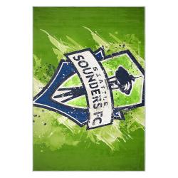 mls seattle sounders fc soccer team logo sport carpet area rug home decor gift idea for fans ssfc1