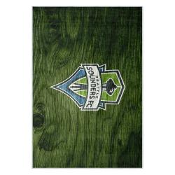 mls seattle sounders fc soccer team logo sport carpet area rug home decor gift idea for fans ssfc31