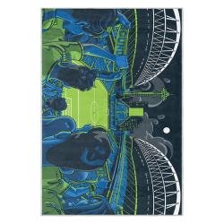 mls seattle sounders fc soccer team logo sport carpet area rug home decor gift idea for fans ssfc60
