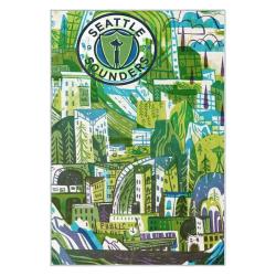 mls seattle sounders fc soccer team logo sport carpet area rug home decor gift idea for fans ssfc91