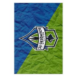 mls seattle sounders fc soccer team logo sport carpet area rug home decor gift idea for fans ssfc98