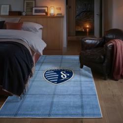 mls sporting kansas city area rug non slip soccer carpet home decor gift idea for fans bedroom skc15