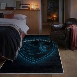 mls sporting kansas city area rug non slip soccer carpet home decor gift idea for fans bedroom skc17