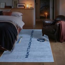 mls sporting kansas city area rug non slip soccer carpet home decor gift idea for fans bedroom skc22