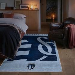 mls sporting kansas city area rug non slip soccer carpet home decor gift idea for fans bedroom skc28