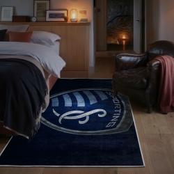 mls sporting kansas city area rug non slip soccer carpet home decor gift idea for fans bedroom skc39