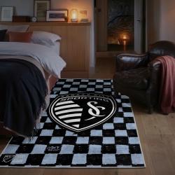 mls sporting kansas city area rug non slip soccer carpet home decor gift idea for fans bedroom skc59