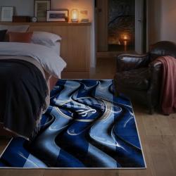 mls sporting kansas city area rug non slip soccer carpet home decor gift idea for fans bedroom skc6