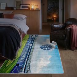 mls sporting kansas city area rug non slip soccer carpet home decor gift idea for fans bedroom skc63