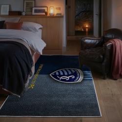 mls sporting kansas city area rug non slip soccer carpet home decor gift idea for fans bedroom skc70