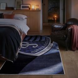 mls sporting kansas city area rug non slip soccer carpet home decor gift idea for fans bedroom skc71
