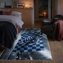 mls sporting kansas city area rug non slip soccer carpet home decor gift idea for fans bedroom skc81