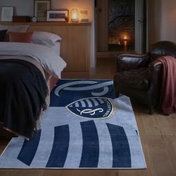 mls sporting kansas city area rug non slip soccer carpet home decor gift idea for fans bedroom skc82